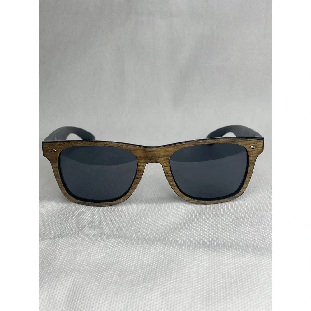 Bass Classic Woodies Sunglasses Brown Wood Panel Floating OSFM Unisex Mod0817